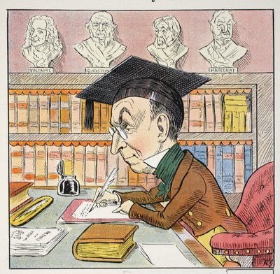 The M Pyrean (illustration from The Struwwelpeter Alphabet, verse by Harold Begbie) by Francis Carruthers Gould